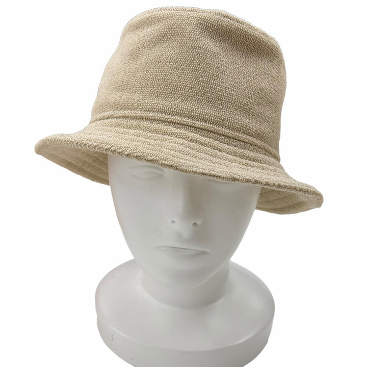 Excellent HERMES hat Fred Sand beige cotton Women 58