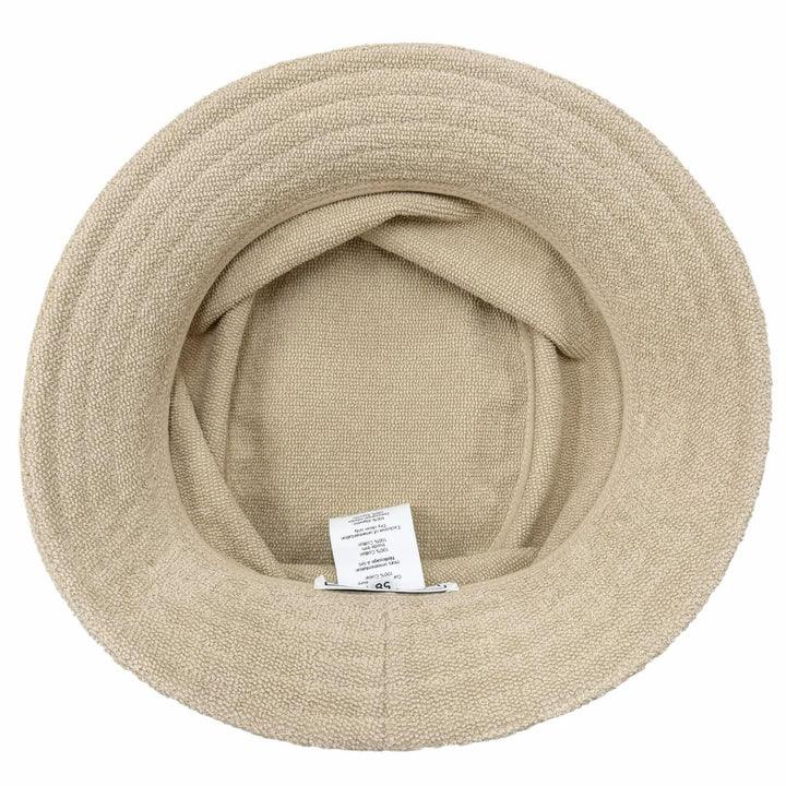 Excellent HERMES hat Fred Sand beige cotton Women 58
