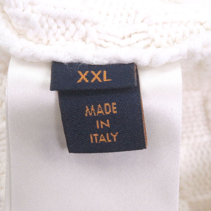 Excellent LOUIS VUITTON sweater Damier Monogram Knit Polo Shirt