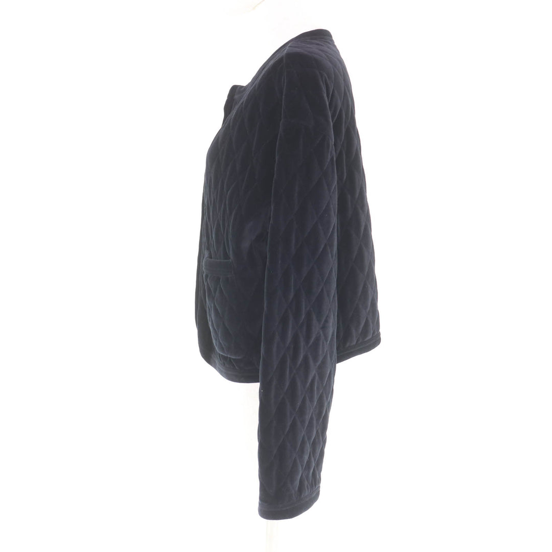 Excellent CELINE collarless jacket black cotton Women 36 2Y492679I