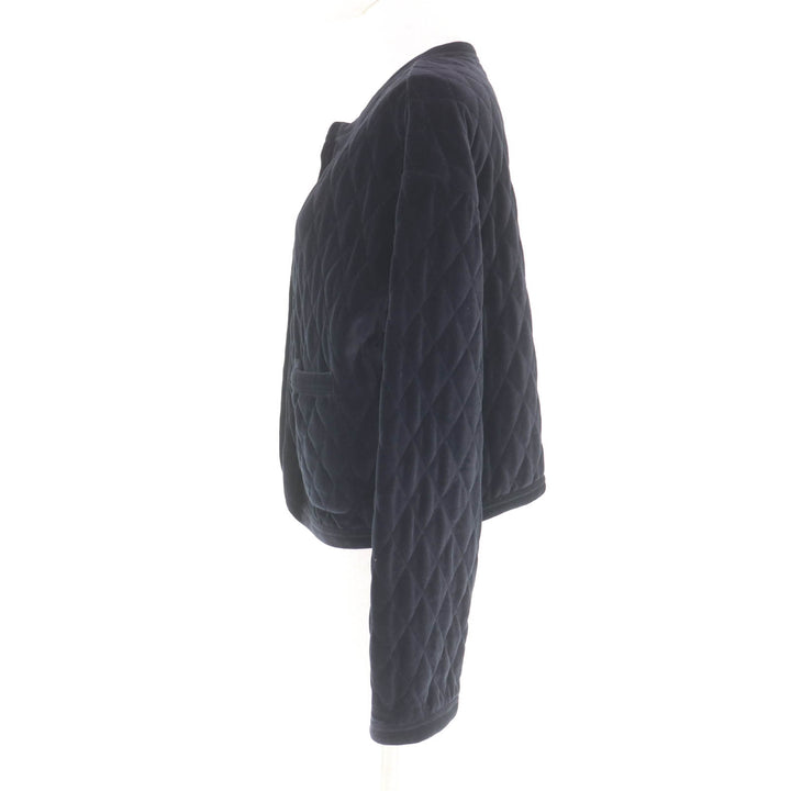 Excellent CELINE collarless jacket black cotton Women 36 2Y492679I