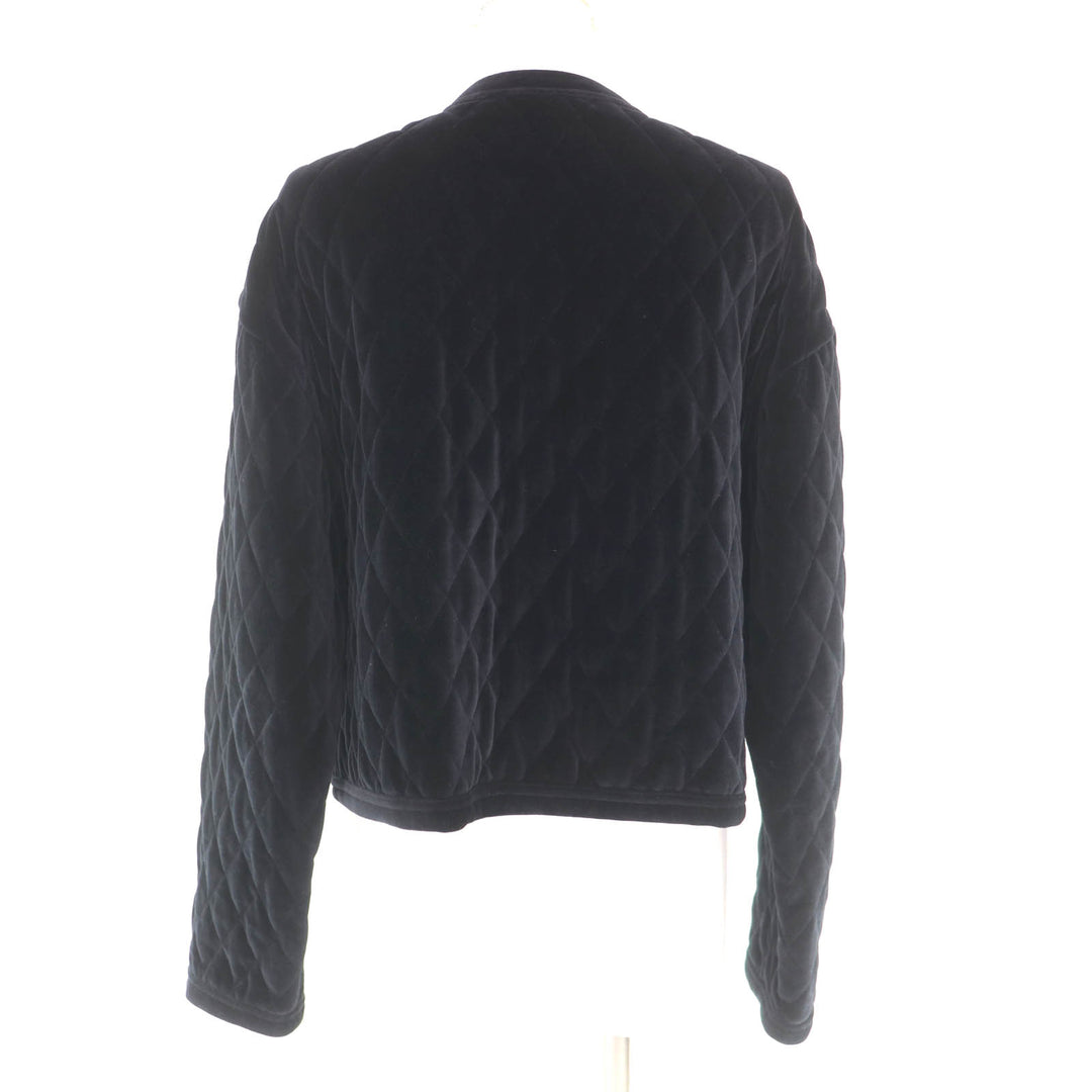 Excellent CELINE collarless jacket black cotton Women 36 2Y492679I