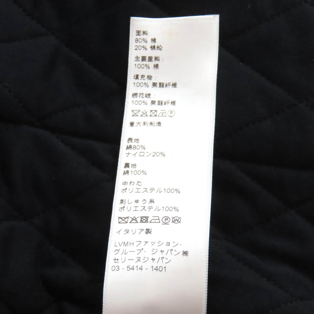 Excellent CELINE collarless jacket black cotton Women 36 2Y492679I