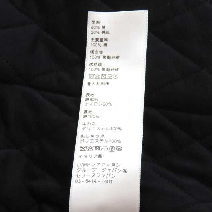 Excellent CELINE collarless jacket black cotton Women 36 2Y492679I