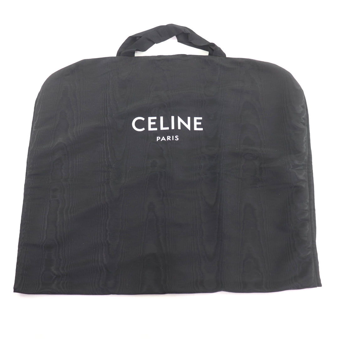 Excellent CELINE collarless jacket black cotton Women 36 2Y492679I