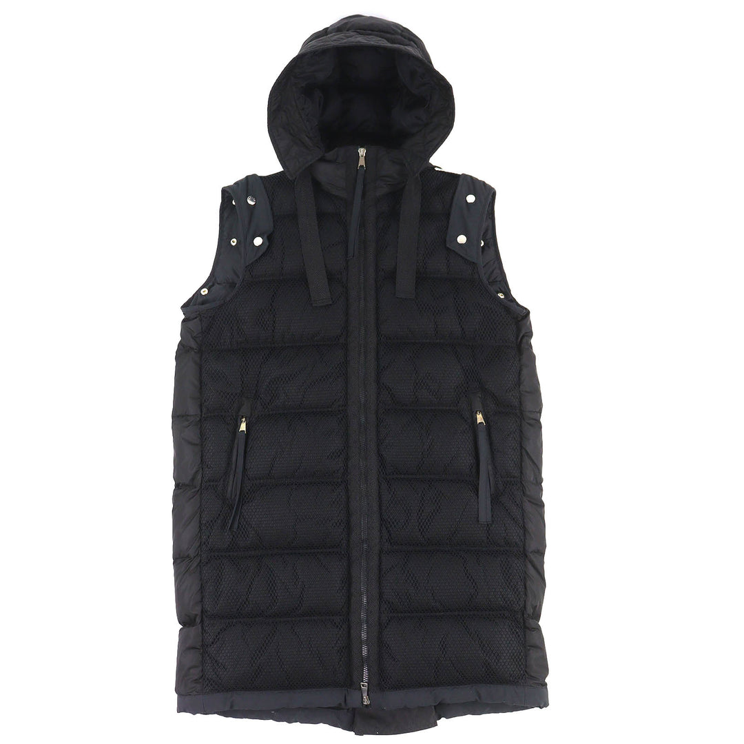 Excellent MONCLER GENIUS 2 NARVALONG 2-Way Down Coat Down Vest black 0