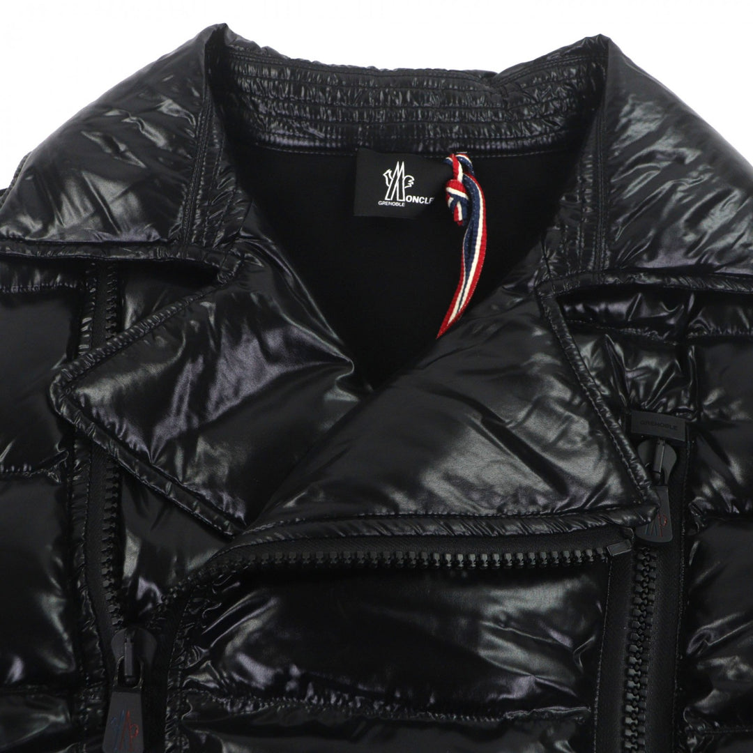 Pristine MONCLER GRENOBLE Down jacket With logo emblem black Nylon mens M