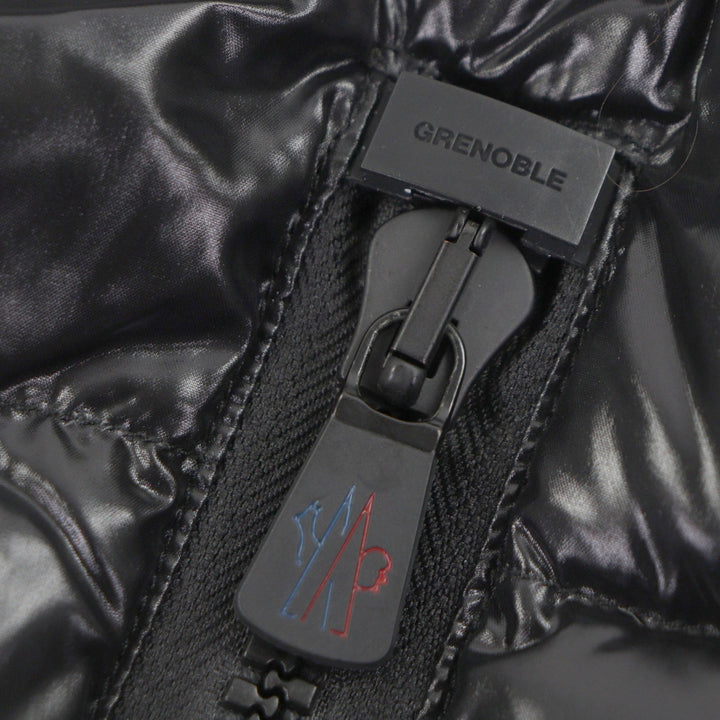 Pristine MONCLER GRENOBLE Down jacket With logo emblem black Nylon mens M