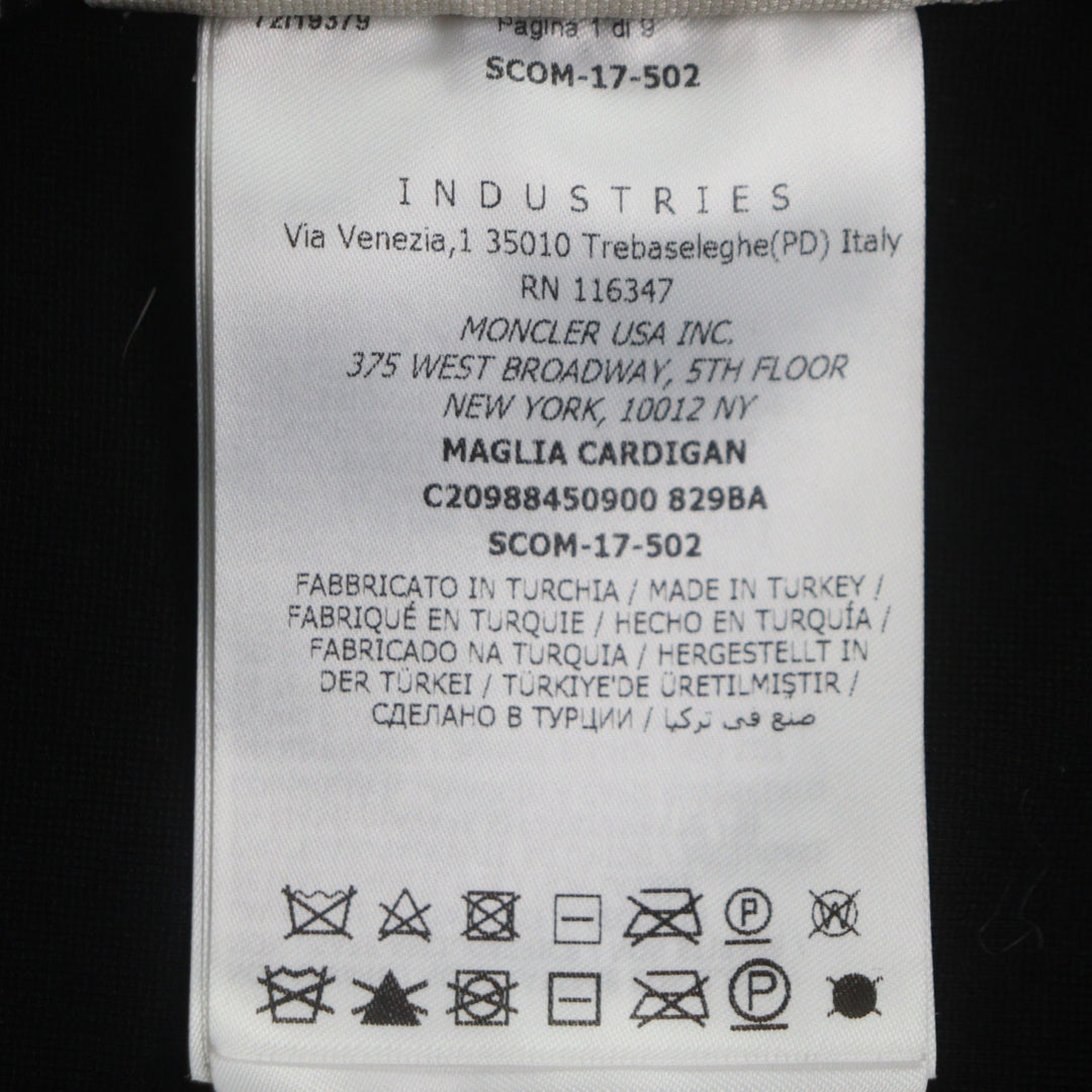 Pristine MONCLER GRENOBLE Down jacket With logo emblem black Nylon mens M