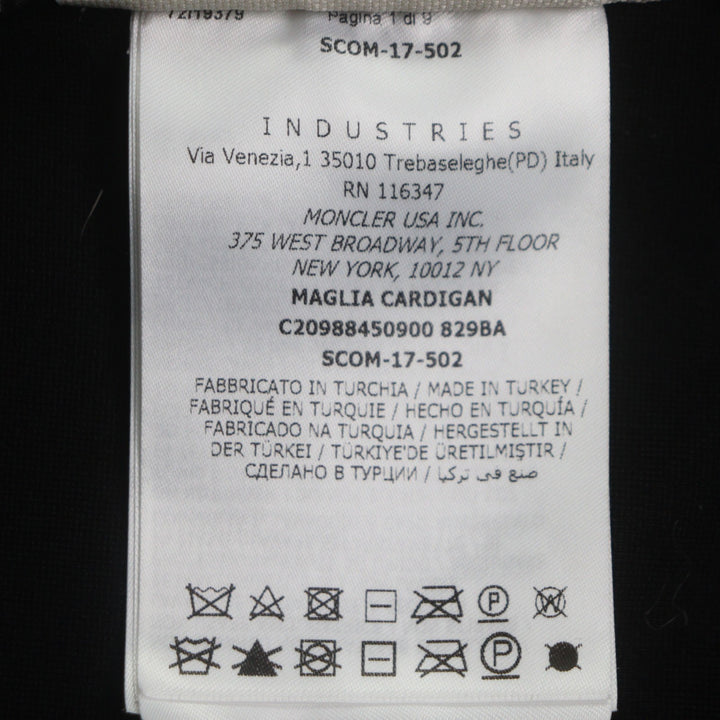 Pristine MONCLER GRENOBLE Down jacket With logo emblem black Nylon mens M