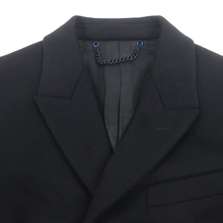 Great Paul Smith LONDON Chester coat Single logo button black wool mens M