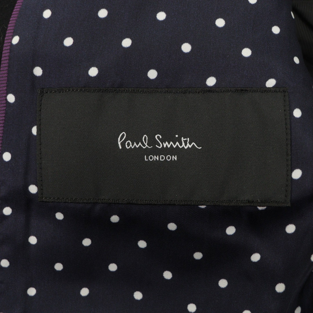 Great Paul Smith LONDON Chester coat Single logo button black wool mens M