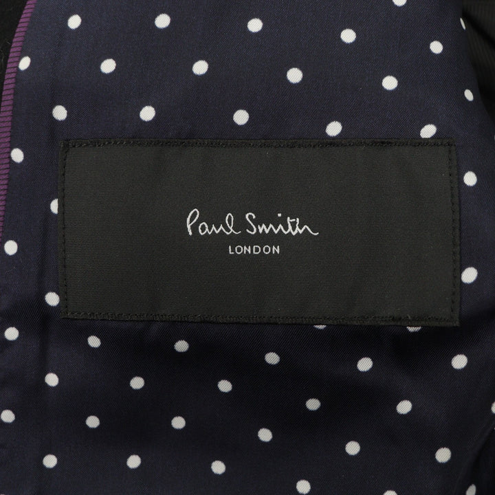 Great Paul Smith LONDON Chester coat Single logo button black wool mens M