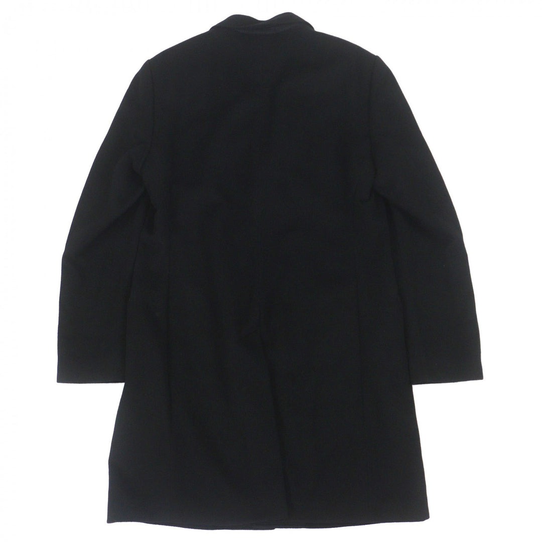 Great EMPORIO ARMANI Chester coat single black cashmere mens 50