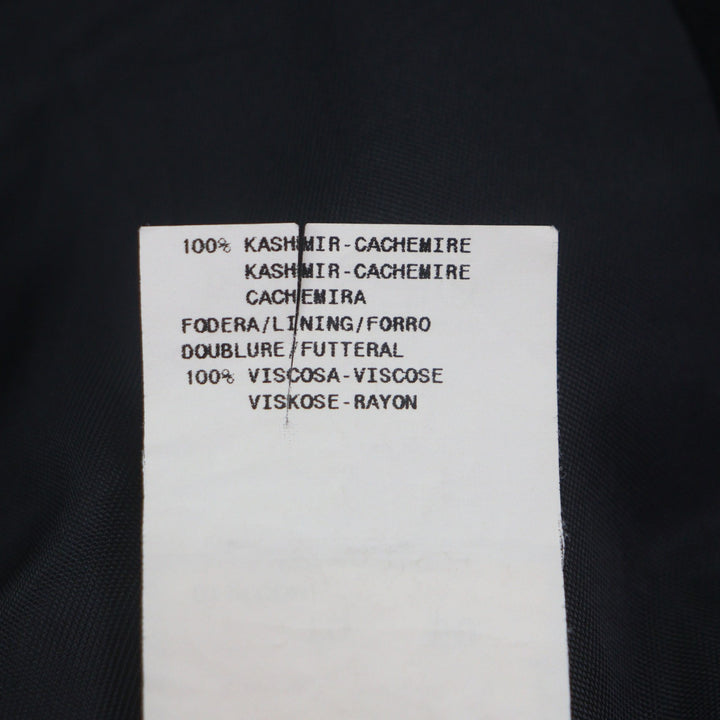Great EMPORIO ARMANI Chester coat single black cashmere mens 50