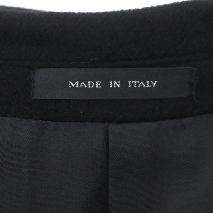 Great EMPORIO ARMANI Chester coat single black cashmere mens 50