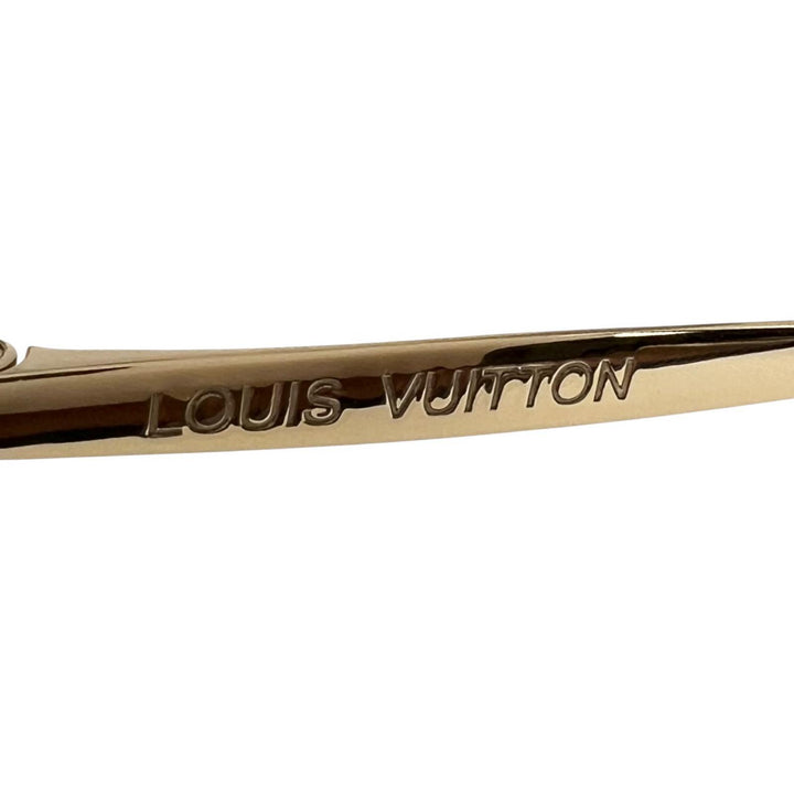 Excellent LOUIS VUITTON sunglasses Mimosa Monogram flower Brown Women Z0378U