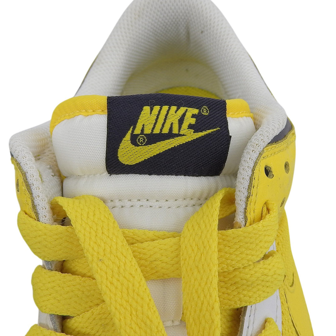 Pristine NIKE sneakers Dunk Low White Trail Yellow white leather 28cm 317813-171