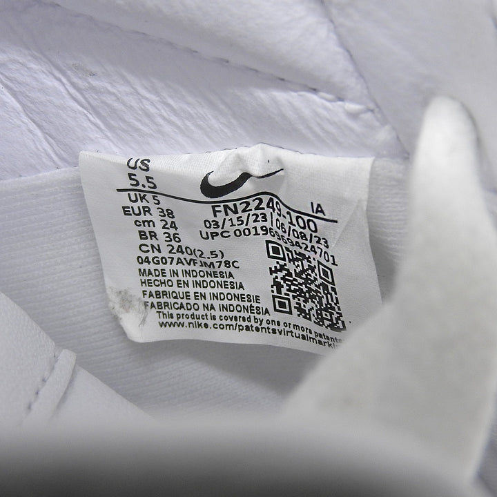 Pristine NIKE sneakers Tennis Classic white leather Women 24 FN2249-100