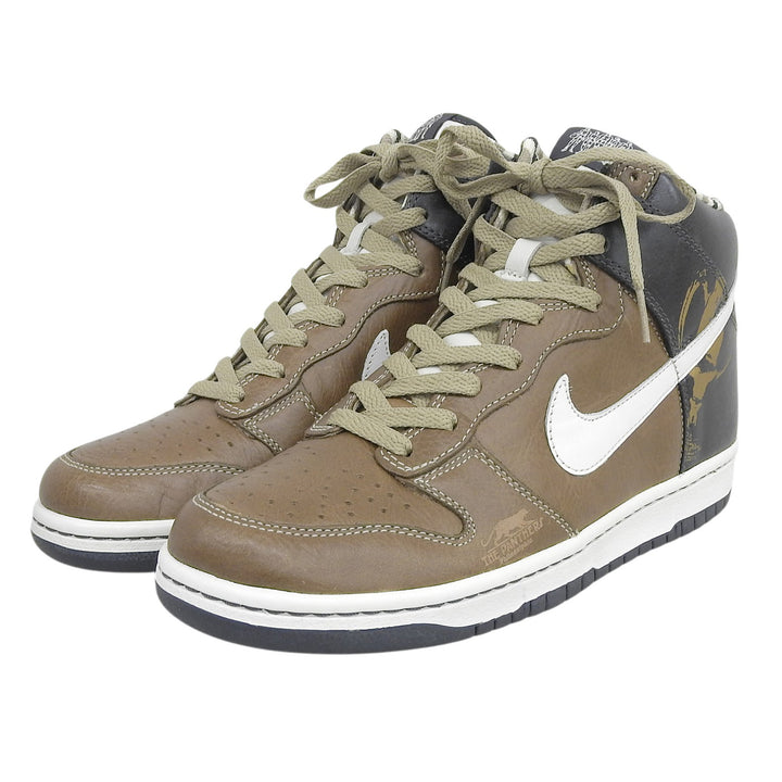 Pristine NIKE sneakers Brown leather mens 28cm 314877-211