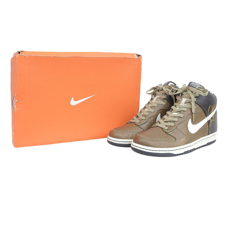 Pristine NIKE sneakers Brown leather mens 28cm 314877-211