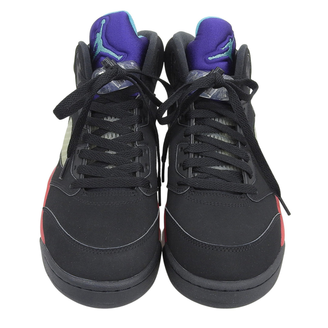 Pristine NIKE sneakers AIR JORDAN 5 RETRO TOP 3 leather black mens 26 CZ1786-001