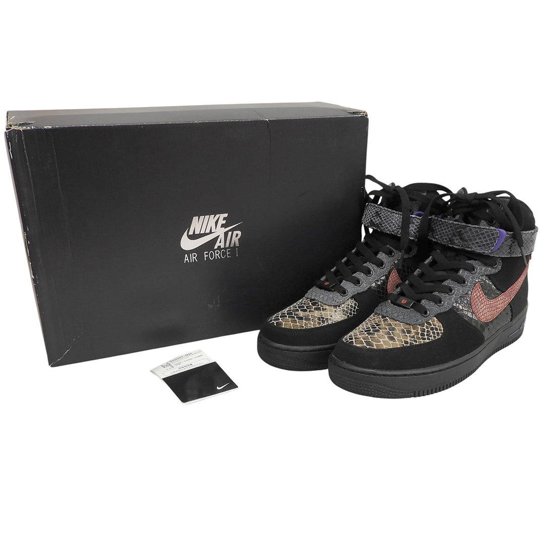 Pristine NIKE High cut sneakers black Natural leather mens 26cm 555107-001