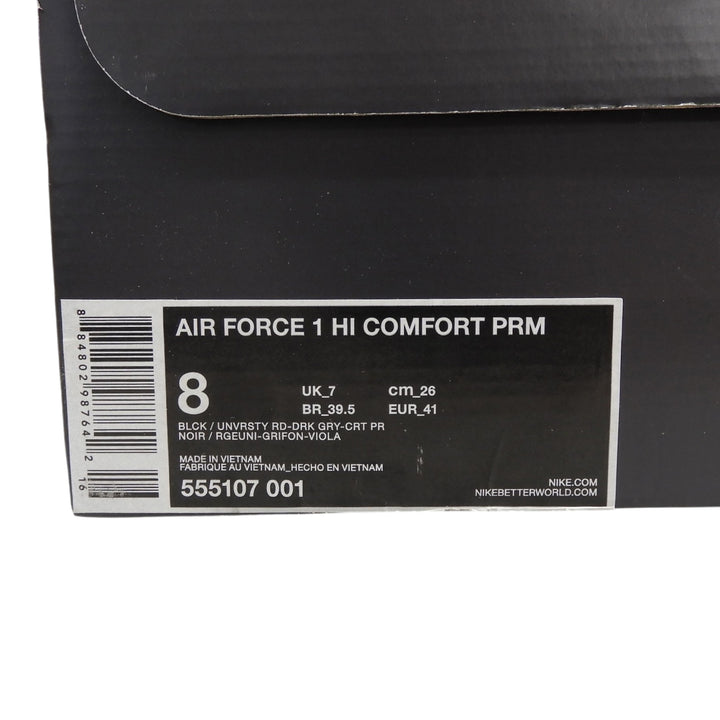 Pristine NIKE High cut sneakers black Natural leather mens 26cm 555107-001