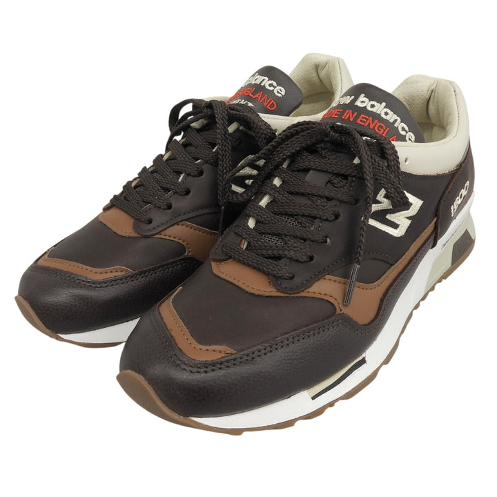 Pristine NEW BALANCE sneakers Brown Natural leather mens 25.5cm M1500GNB