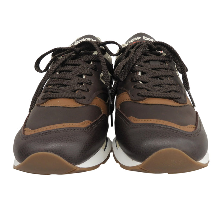 Pristine NEW BALANCE sneakers Brown Natural leather mens 25.5cm M1500GNB