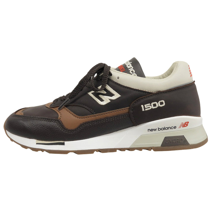 Pristine NEW BALANCE sneakers Brown Natural leather mens 25.5cm M1500GNB