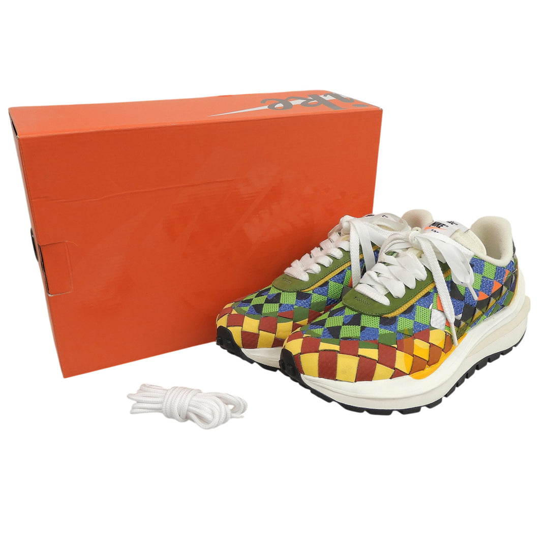 Excellent NIKE sneakers Air Woven VaporWaffle Multi leather mens 26cm DR5209-300