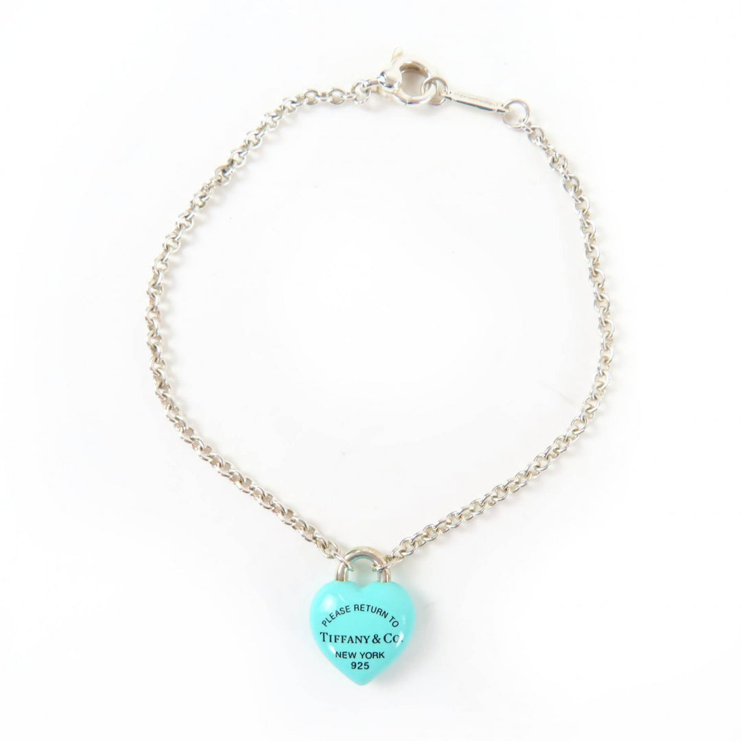 Excellent TIFFANY&Co. bracelet Full Heart Bracelet Silver AG925 Women