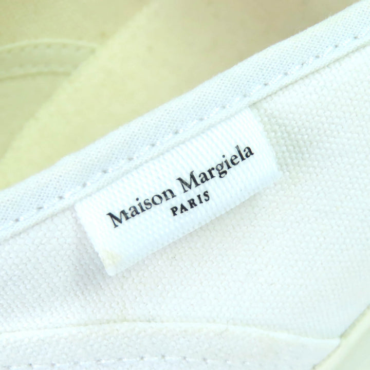 Pristine Maison Margiela Slip-on Tabi shoes sneakers white canvas 41 S97WS0064