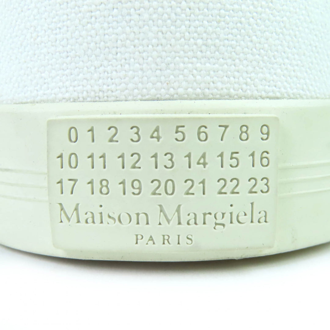 Pristine Maison Margiela Slip-on Tabi shoes sneakers white canvas 41 S97WS0064