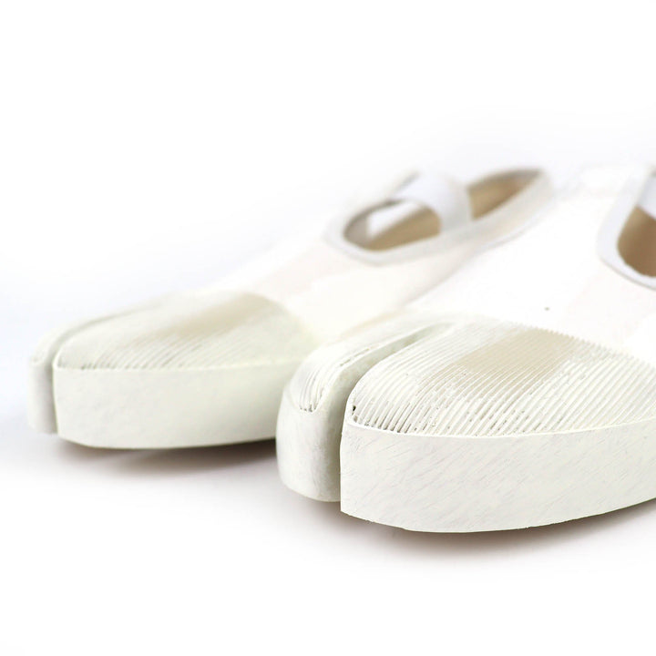 Pristine Maison Margiela Slip-on Tabi shoes sneakers white canvas 41 S97WS0064