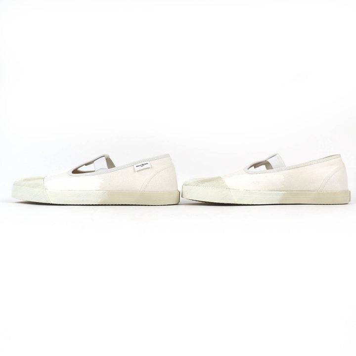 Pristine Maison Margiela Slip-on Tabi shoes sneakers white canvas 41 S97WS0064