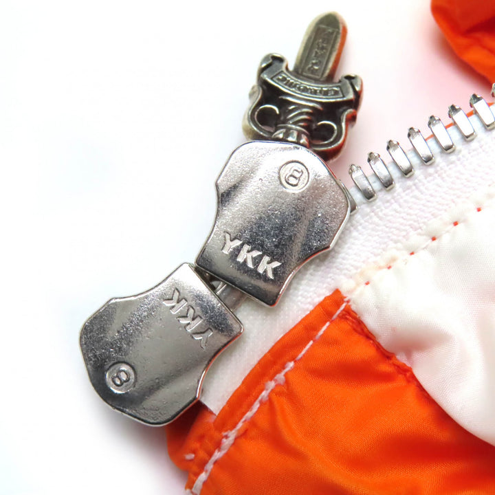Excellent CHROME HEARTS down coat QUEENS 925 Crossball Button Dagger Zip XL