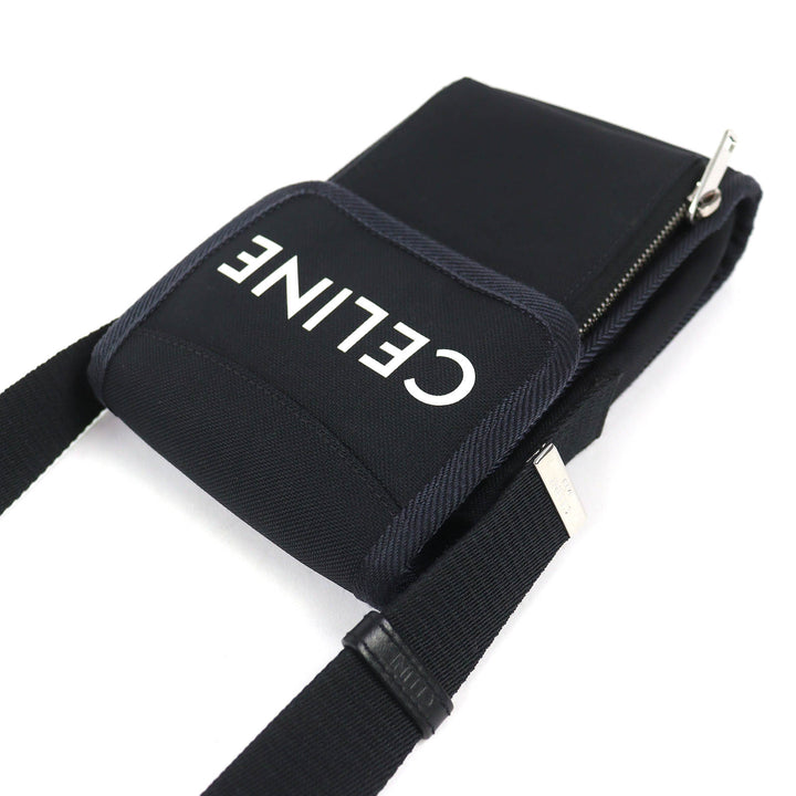 Very Good CELINE Shoulder Bag TREKKING FLAP PHONE Logo mobile pouch 10K032EIY