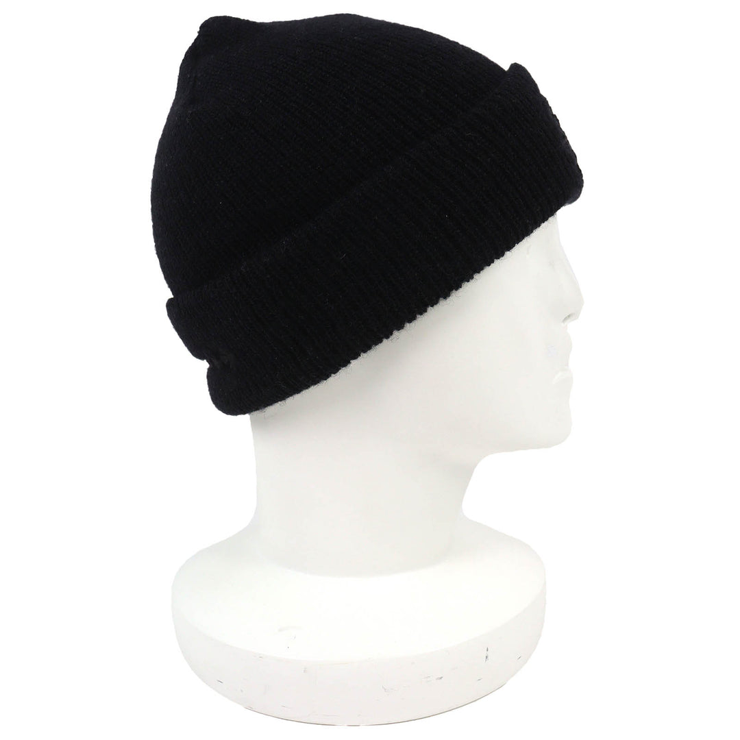 Great CHROME HEARTS Knit cap CH Plus Embroidered Beanie Knit Hat black wool mens
