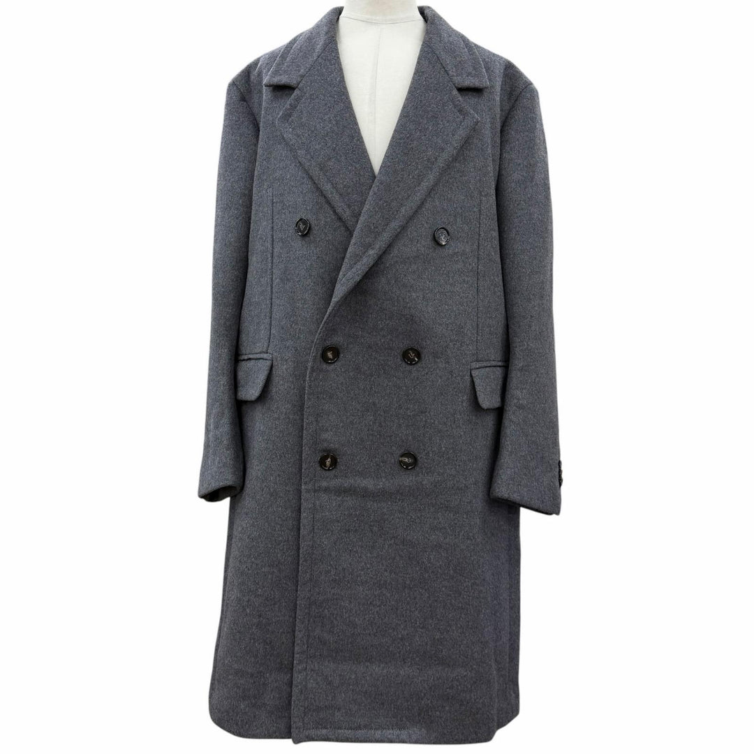 Excellent BOTTEGAVENETA Chester coat gray wool mens 54 713673