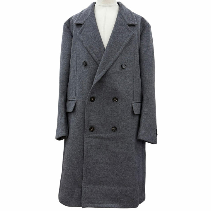 Excellent BOTTEGAVENETA Chester coat gray wool mens 54 713673