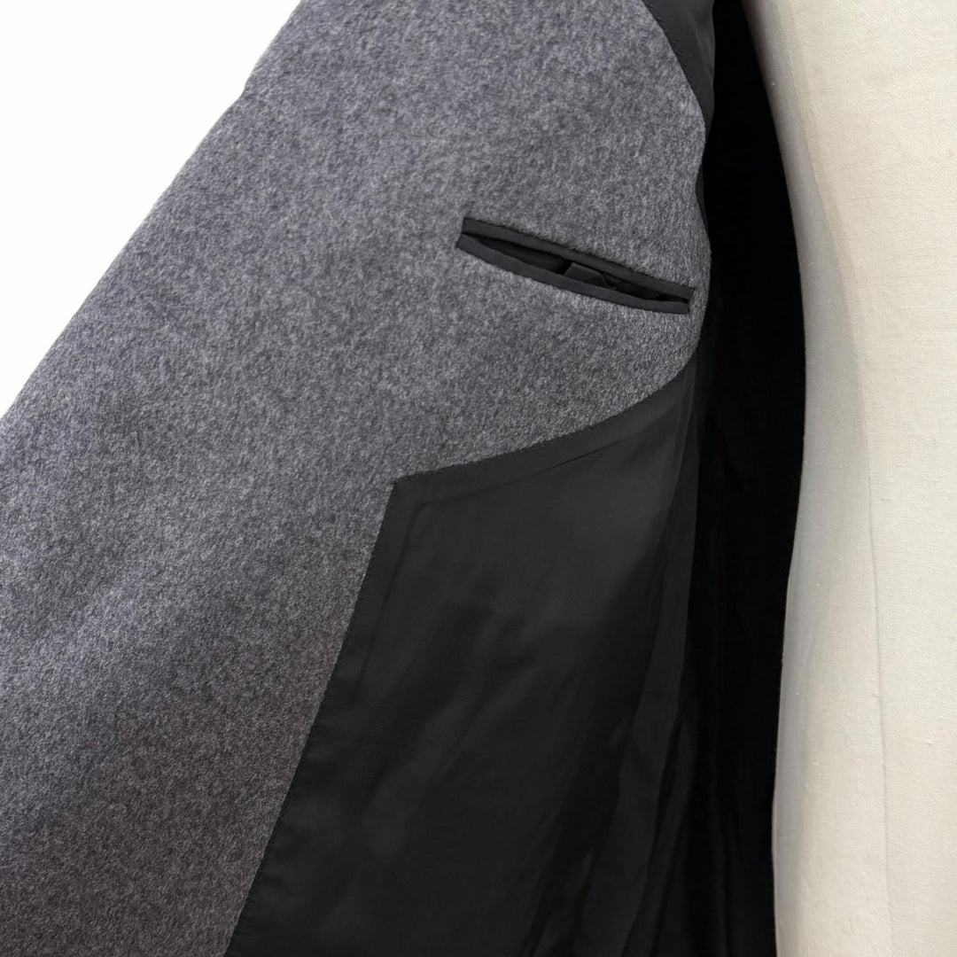 Excellent BOTTEGAVENETA Chester coat gray wool mens 54 713673