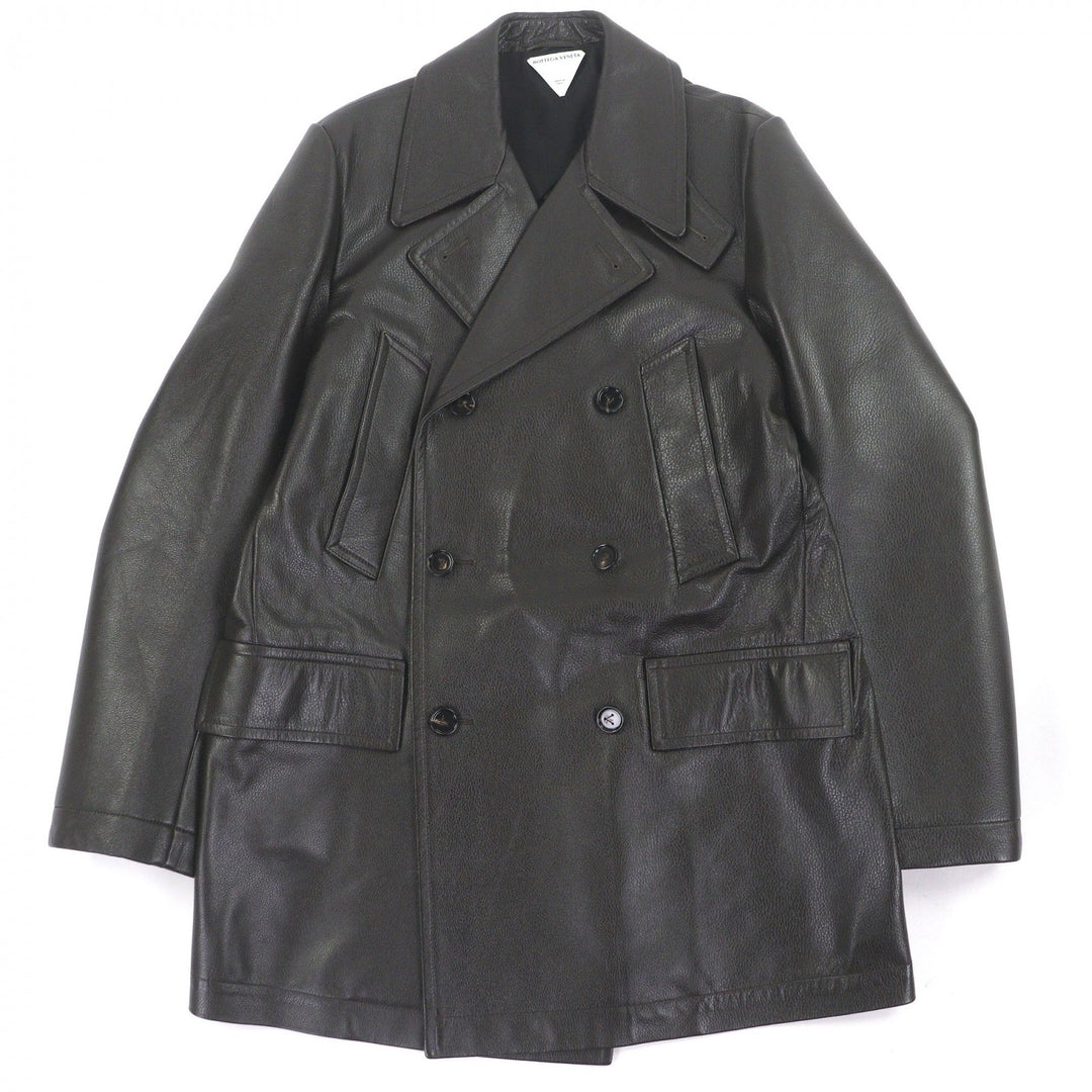 Excellent BOTTEGAVENETA Chester coat Cowhide leather