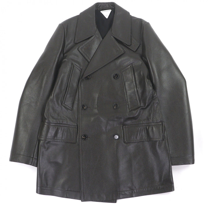 Excellent BOTTEGAVENETA Chester coat Cowhide leather