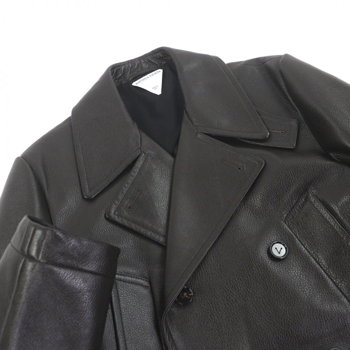 Excellent BOTTEGAVENETA Chester coat Cowhide leather