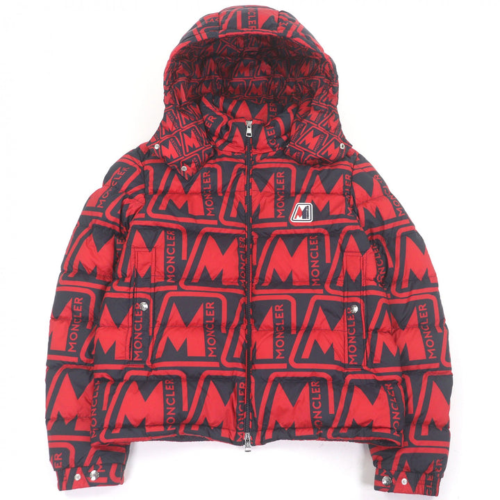 Excellent MONCLER Down jacket FRIOLAND Logo rubber patch, all-over logo pattern