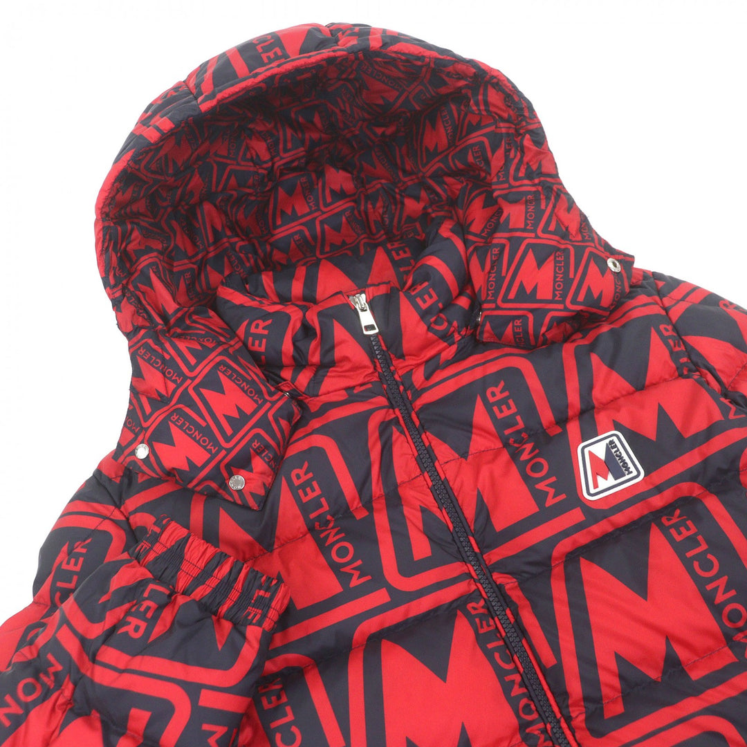 Excellent MONCLER Down jacket FRIOLAND Logo rubber patch, all-over logo pattern