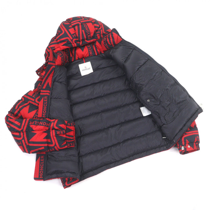 Excellent MONCLER Down jacket FRIOLAND Logo rubber patch, all-over logo pattern