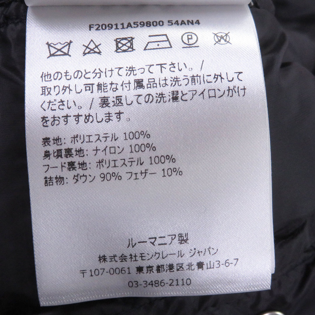 Excellent MONCLER Down jacket FRIOLAND Logo rubber patch, all-over logo pattern